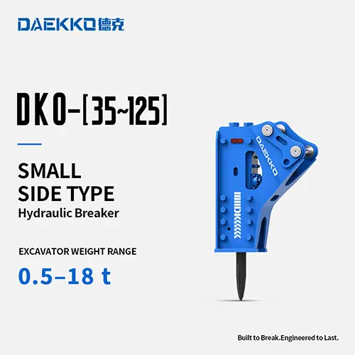 DAEKKO Small Side Type Hydraulic Breaker DKO-35 to DKO-125