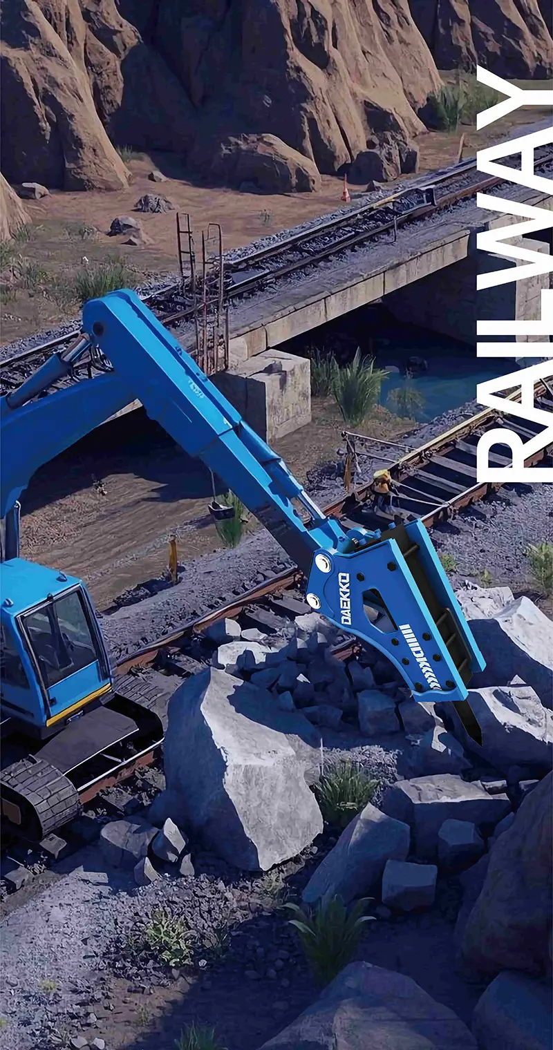 hydraulic-breaker-railway-construction