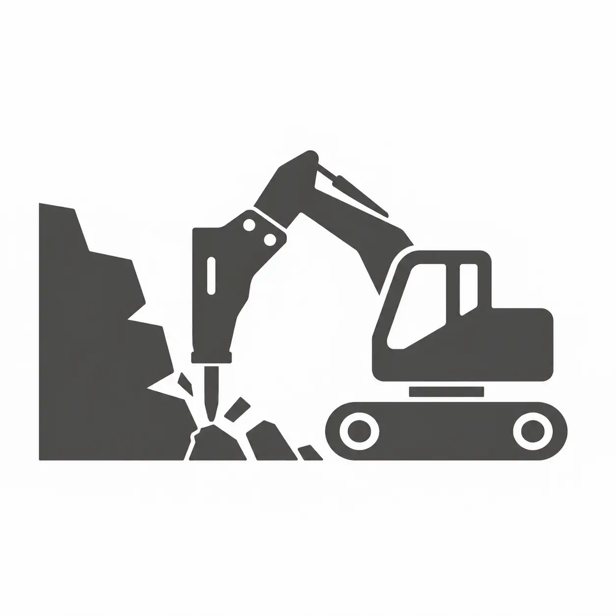 side-type-hydraulic-breaker-mining-quarrying-application