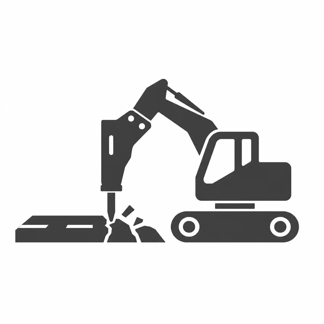 side-type-hydraulic-breaker-road-construction