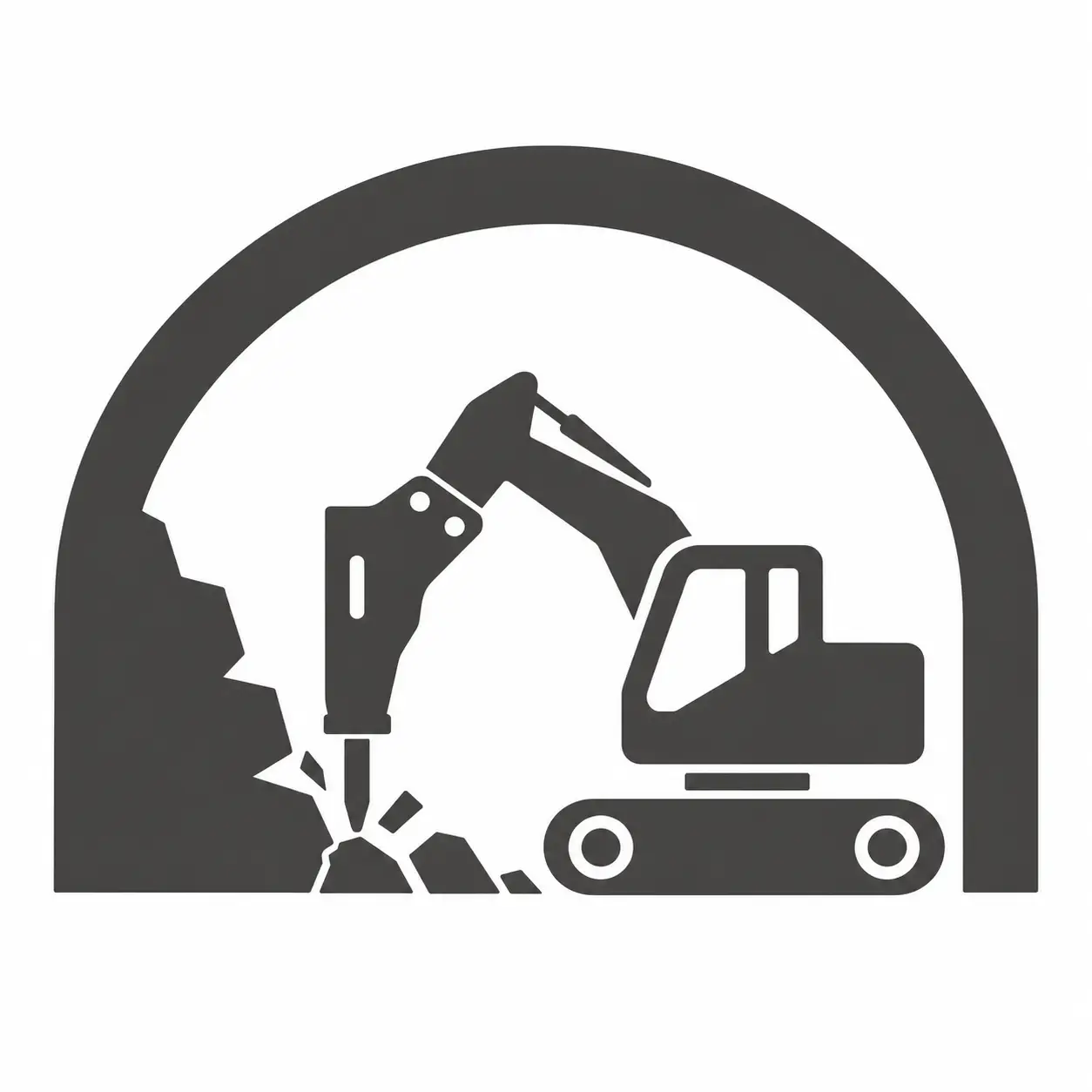 side-type-hydraulic-breaker-tunnel-construction